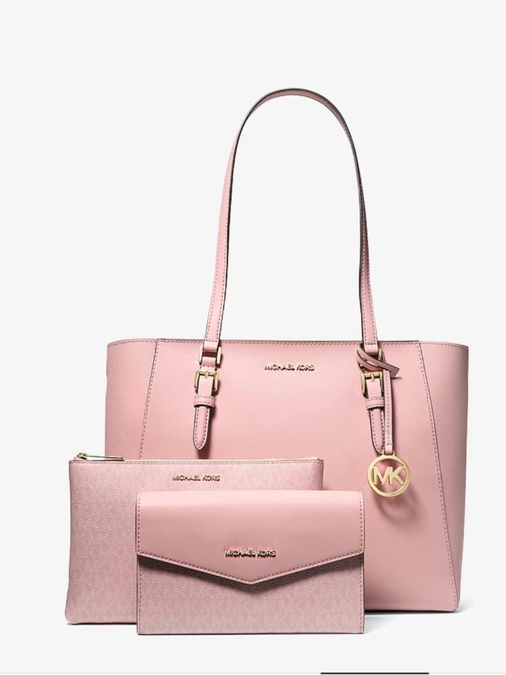 MICHAEL KORS Charlotte Saffiano Large Leather 3-in-1 Tote Bag